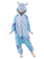 Faschingskostüm Blau synthetische Weihnachten Jumpsuit Maskottchen Kostüm Karneval Kostüm