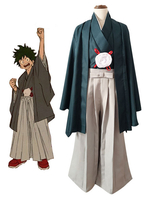 Faschingskostüm BNHA Midoriya Izuku Cosplay Mein Held Academia Kimono Cosplay Set Karneval Kostüm