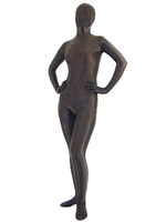 Faschingskostüm Bodysuit aus Lycra Spandex in Braun