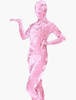 Faschingskostüm Bodysuit aus Samt