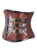 Faschingskostüm Brown Steampunk Korsett Metallic Buckle Rivet Zipper Vintage Kleidung für Frauen Karneval Kostüm
