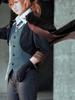 Faschingskostüm Bungou Streunende Hunde Chuya Nakahara Schwarz Cosplay Kostüm Karneval Kostüm