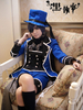 Faschingskostüm Butler Ciel Phantomhive Karneval Cosplay Kostüm in Schwarz Karneval Kostüm