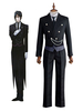 Faschingskostüm Butler Sebastian Michaelis Karneval Cosplay Kostüm in Schwarz Karneval Kostüm