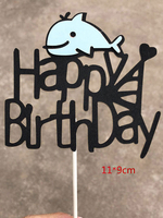 Faschingskostüm Cake Topper Baby Kids Kleiner Wal Happy Birthday Party Dekorationen Karneval Kostüm Karneval Kostüm