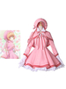 Faschingskostüm Card Captor Sakura Japanischer Anime Set von Cardcaptor Sakura Kinomoto Sakura mit Handschuhe&und Hut&und Kleid&und Umhang / Cape Karneval Kostüm