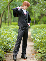Faschingskostüm Card Captor Sakura Kammwolle Li Syaoran Set von Cardcaptor Sakura Japanischer Anime Hose&mit Krawatte&Oberteil Karneval Kostüm