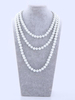 Faschingskostüm Charleston Flapper Halskette Perlen Gatsby Kostümzubehör Vintage 1920er Jahre Mode Stil weiße Frauen Retro Schmuck