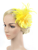 Faschingskostüm Charleston Kleid Flapper Stirnband 1920er Jahre Kostüm der große Gatsby gelbe Feder Kopfschmuck Frauen Vintage Kostüm Zubehör Karneval Kostüm