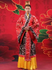 Faschingskostüm chinesische Kostüm Kostüm Imperial Robe Alte Kostüm Kaiserin rot Satin Kleid Set in 3 Stück
