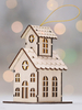 Faschingskostüm Christbaumschmuck LED Holzhaus hängen Anhänger Xmas Dekore Karneval Kostüm Karneval Kostüm