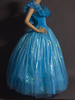 Faschingskostüm Cinderella Kleid Kind blaue Prinzessin Kostüm Cosplay Karneval 2021 Karneval Kostüm Karneval Kostüm