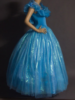 Faschingskostüm Cinderella Kleid Kind blaue Prinzessin Kostüm Cosplay Karneval 2021 Karneval Kostüm Karneval Kostüm