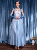Faschingskostüm Cinderella Kostüm Karneval Kostüm Prinzessin Kleider Damen Kleider Outfit Karneval Kostüm