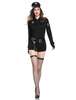 Faschingskostüm Cop Kostüm Karneval Kostüm Frauen Sexy Langarm Jumpsuits Outfit Karneval Kostüm