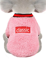 Faschingskostüm Coral Fleece Pet Sweater Print Haustierkleidung