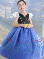 Faschingskostüm Cosplay Disney Prinzessin Serie Eis Romantik Anna Prinzessin High-End-Kleid Rock Karneval Performance-Kostüm Karneval Kostüm Karneval Kostüm