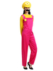 Faschingskostüm Damen Faschingskostüm Rot Super Mario Bros Zweifarbiger Overall Mit Brot Und Hut Waluigi Kostüm Karneval Kostüm