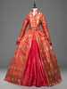 Faschingskostüm Damen Vintage Kostüm im Barock-Stil Aristokrat in Rot mit Spitzen für Damen mit Kleid Karneval Kostüm