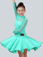 Faschingskostüm Damenkleidung für Latein-Tanz aus Lycra Spandex Set Latein Tänzer Polyester Performance mit Kleid Karneval Kostüm