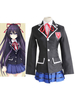 Faschingskostüm Date A Live Tokisaki Kurumi Karneval Kostüm Cosplay Kostüm Schulmädchen Uniform Karneval Kostüm