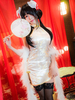 Faschingskostüm Date A Live Tokisaki Kurumi Karneval Kostüm Cosplay Sexy White Cheongsam Girl Version Karneval Kostüm