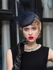Faschingskostüm Deep Blue Royal Vintage Hatinator Stirnband Frauen Schleier Bettwäsche Retro-Haar-Accessoires