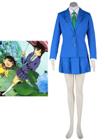 Faschingskostüm Detektiv Conan-Case Closed Rachel Moore Mouri Ran Cosplay Kostüm Schulmädchen Kostüm Karneval Kostüm
