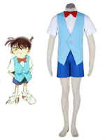 Faschingskostüm Detektiv Conan-Conan 2th Baumwolle Polyester Cosplay Kostüm Karneval Kostüm