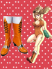 Faschingskostüm Die sieben Todsünden Cosplay Diane Schlange Sin Of Envy Kunstleder Stiefel Schuhe Karneval Kostüm