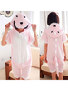Faschingskostüm Dinosaurier-Pyjamas Onesie Kigurumi weiche rosa kurze Overall Sommer Tier Nachtwäsche für Erwachsene Karneval Kostüm