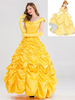 Faschingskostüm Disney Cartoon Cosplay Prinzessin Belle Schönheit und das Biest Cosplay Kleid Karneval Kostüm
