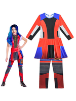 Faschingskostüm Disney Descendants 3 Evie Cosplay Kostüm für Kinder Halloween