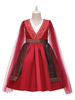 Faschingskostüm Disney Mulan 2021 Hua Mulan Cosplay rotes Kleid für Kinder