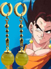 Faschingskostüm Dragonball Cosplay Kostüm Dragon Ball Super Broli Goku Schwarz Ohrringe Karneval Kostüm