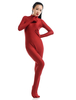 Faschingskostüm Dunkel rote Lycra Spandex Zentai-Anzug für Frauen