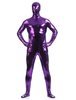 Faschingskostüm Dunkellila glänzend metallisch Zentai Anzüge für Männer