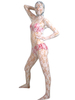 Faschingskostüm Durchsichtiges Bodysuit in Weiß