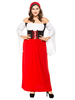 Faschingskostüm e Bier Mädchen Kostüm Rot Multicolor Rüschen Kleid Milch Seide Bier Mädchen Urlaub Kostüme Oktoberfest Kostüme Karneval Kostüm