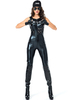 Faschingskostüm e Damen Cop Jumpsuit Schwarz Karneval Kostüm Urlaub Kostüme Karneval Kostüm
