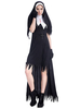 Faschingskostüm e Damen Nonnen Logo Halskette Schwarzes Kleid Karneval Kostüm Urlaub Kostüme Karneval Kostüm