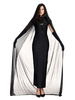 Faschingskostüm e Damen Schwarzes Kleid Mantel Tüll Karneval Kostüm Urlaub Kostüme Karneval Kostüm