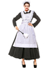 Faschingskostüm e Womans Maid Black Dress Schürze Baumwolle Karneval Kostüm Urlaub Kostüme Karneval Kostüm