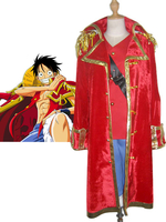 Faschingskostüm Ein Stück Luffy Cosplay Kostüm in Rot