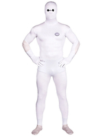 Faschingskostüm Einfarbige Zentai-Anzüge Big Hero Baymax Ganzkörper-Karneval Kostüm-Lycra-Spandex-Overall Karneval Kostüm