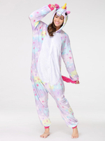 Faschingskostüm Einhorn kostüm Erwachsene tierkostüme Pyjamas Tarnung Karneval tierkostüme Flanell Unisex in Lila Flanell Overall Karneval Kostüm