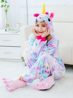 Faschingskostüm Einhorn unicorn anzug 2021 Träumen Tierkostüme Pyjama Sterne Einhorn Onesie Flanell Karneval-Kostüm schlafanzug Karneval Kostüm