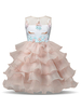 Faschingskostüm Einhornkleider Kleine Mädchen Rüschen Halloween Kostüm Kinder Partykleid mit Kopfbedeckungen Karneval Kostüm Karneval Kostüm