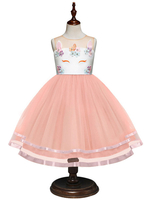 Faschingskostüm Einhornkleider Kleine Mädchen Tutu Kleid Halloween Kostüm Kinder Partykleid mit Kopfbedeckungen Karneval Kostüm Karneval Kostüm