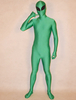 Faschingskostüm Elastan Alien Zentai und Grün